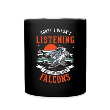 Falke Falkner Turmfalke Falknerei Falkner - Tasse einfarbig - Schwarz - Vorne