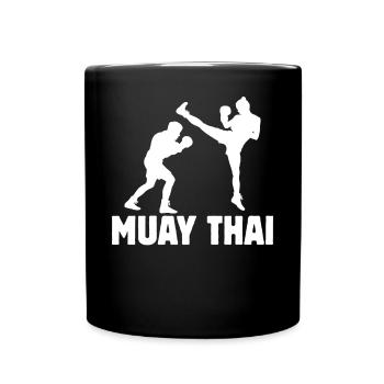 Muay Thai - Full Colour Mug - black - Front