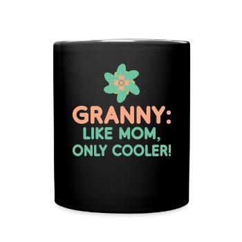 Cadeaux grand-mère - Mug uni - noir - Devant