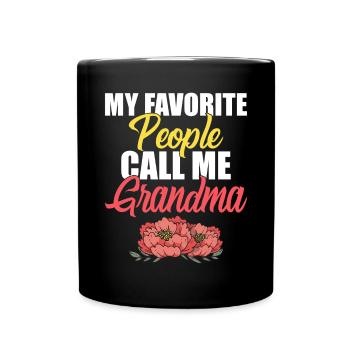 Grandma Gifts - Tasse einfarbig - Schwarz - Vorne