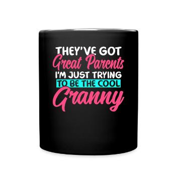 Grandma Gifts - Tasse einfarbig - Schwarz - Vorne