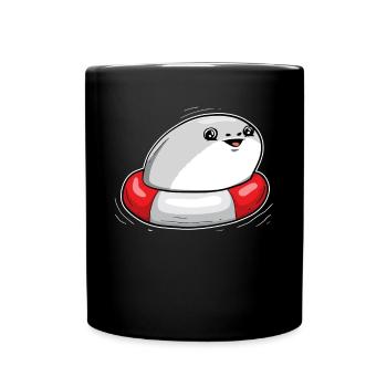 Sacabambaspis Fish Meme Swimming Swimmer - Full Colour Mug - black - Front