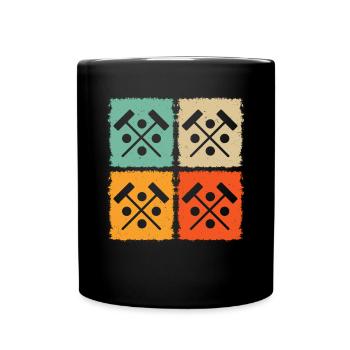 Croquet Mallet Croquet Ball Croquet Player - Full Colour Mug - black - Front