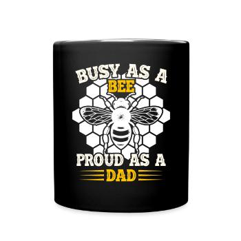 Bee Father Honey Beekeeper Father Beekeeper - Full Colour Mug - black - Front