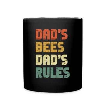 Bee Father Honey Beekeeper Father Beekeeper - Full Colour Mug - black - Front