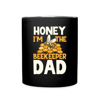 Bee Father Honey Beekeeper Father Beekeeper - Full Colour Mug - black - Front