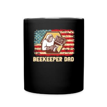 Bee Father Honey Beekeeper Father Beekeeper - Full Colour Mug - black - Front