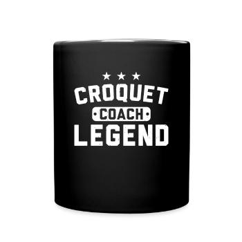 Croquet Player Croquet Coach Legend - Full Colour Mug - black - Front