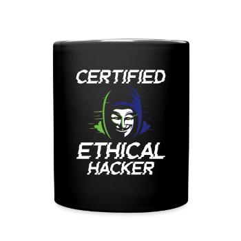 Certified Ethical Hacker - Ethical Hacker - Full Colour Mug - black - Front