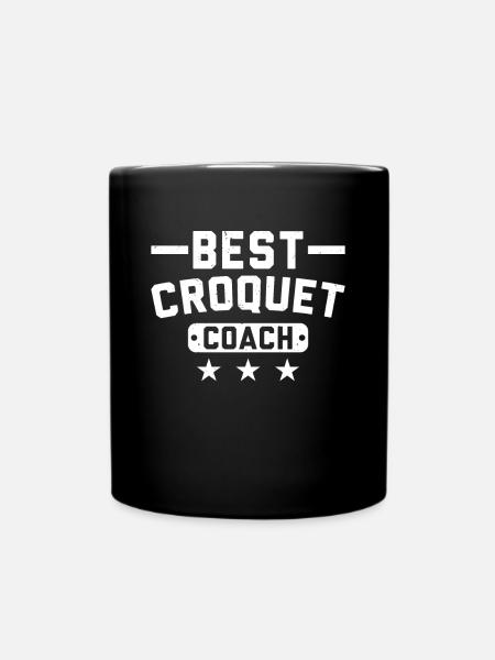 Croquet Player - Best Croquet Coach - Full Colour Mug - black