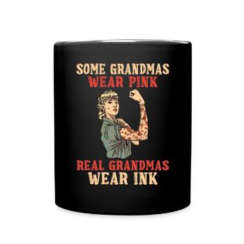 Cadeaux grand-mère - Mug uni - noir - Devant