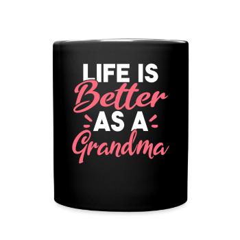 Cadeaux grand-mère - Mug uni - noir - Devant