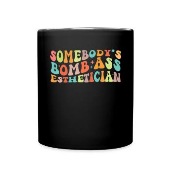 Beautician, Skin Care, Skin Therapist - Full Colour Mug - black - Front