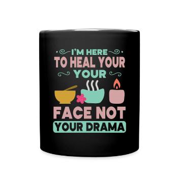 Beautician, Skin Care, Skin Therapist - Full Colour Mug - black - Front
