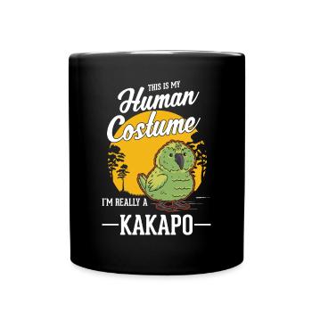 Kakapo Halloween Bird Night Parrot - Full Colour Mug - black - Front