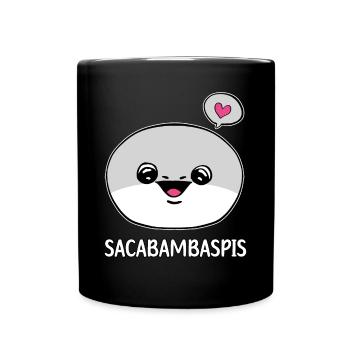 Sacabambaspis Gesicht Fisch Meme Japanisch - Tasse einfarbig - Schwarz - Vorne