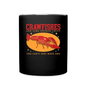 Flusskrebs Meeresfrüchte Edelkrebs Geschenk - Tasse einfarbig - Schwarz - Vorne
