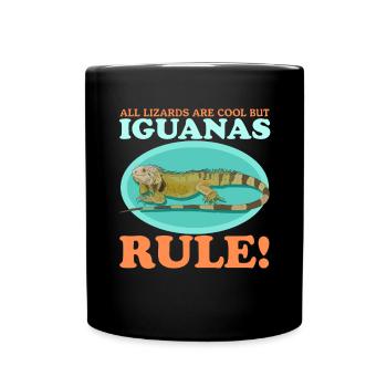 Iguane, Reptile, Lézards, Iguanes, Cadeau - Mug uni - noir - Devant