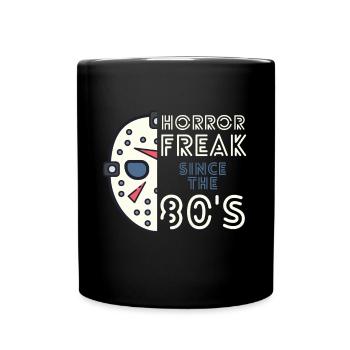 Horror Freak Since The 80s Vintage Horror Movie Fan - Full Colour Mug - black - Front