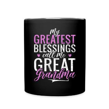 Great Grandma Gifts - Full Colour Mug - black - Front