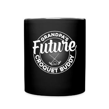 Grandpa's Future Croquet Buddy - Croquet Baby - Full Colour Mug - black - Front