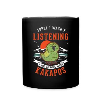 Kakapo Bird Night Parrot - Full Colour Mug - black - Front