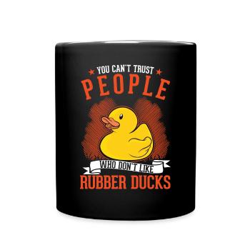 Rubber Duck Gift Rubber Duck Rubber Duck - Full Colour Mug - black - Front