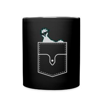 Silkie Huhn Lustige Farm Tierliebhaber - Tasse einfarbig - Schwarz - Vorne