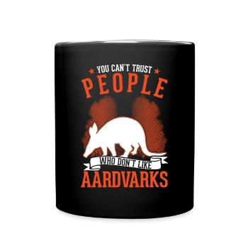 Aardvark Gift Aardvark - Full Colour Mug - black - Front
