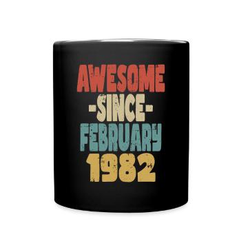 Génial Février 1982 - Mug uni - noir - Devant