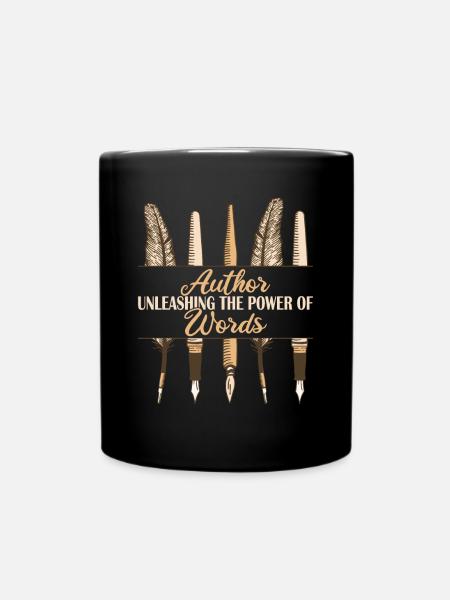 Autor Power Of Words - Tasse einfarbig - Schwarz