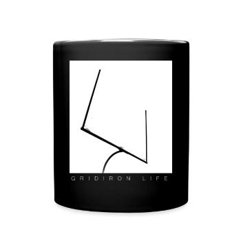Gridiron Football American Game Day Touchdown - Full Colour Mug - black - Front