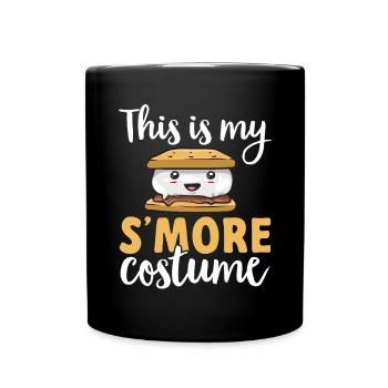 S'more Lagerfeuer Marshmallow Camping - Tasse einfarbig - Schwarz - Vorne