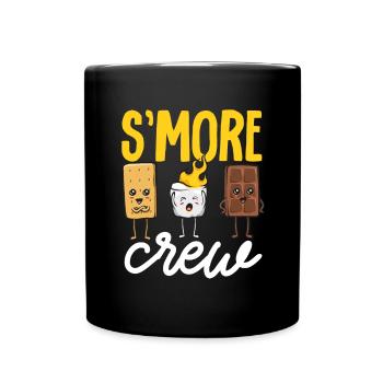 S'more Lagerfeuer Marshmallow Camping - Tasse einfarbig - Schwarz - Vorne