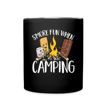 S'more Campfire Marshmallow Camping - Mug uni - noir - Devant