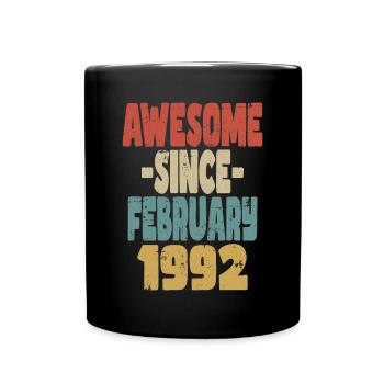Awesome February 1992 - Full Colour Mug - black - Front