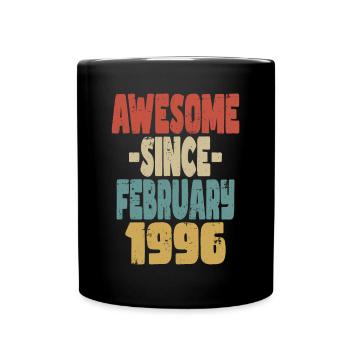 Awesome February 1996 - Full Colour Mug - black - Front