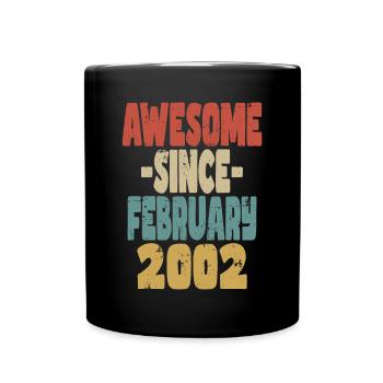Awesome February 2002 - Full Colour Mug - black - Front