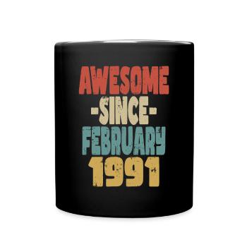 Génial Février 1991 - Mug uni - noir - Devant