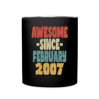 Awesome February 2007 - Full Colour Mug - black - Front