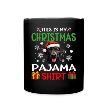 Pyjama de Noël Labrador Retriever Chien - Mug uni - noir - Devant