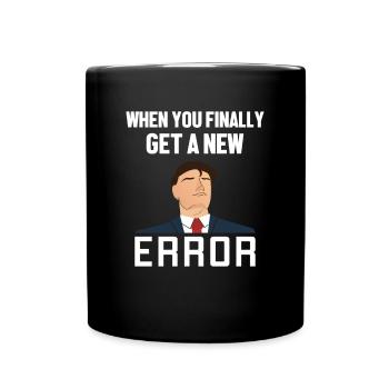 Get a New Error Software Developer Developer - Full Colour Mug - black - Front