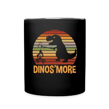 S'more Lagerfeuer Marshmallow Camping - Tasse einfarbig - Schwarz - Vorne