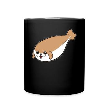 Sacabambaspis Poisson Meme Carlin Chien - Mug uni - noir - Devant