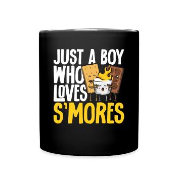 S'more Campfire Marshmallow Camping - Mug uni - noir - Devant