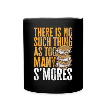 S'more Lagerfeuer Marshmallow Camping - Tasse einfarbig - Schwarz - Vorne