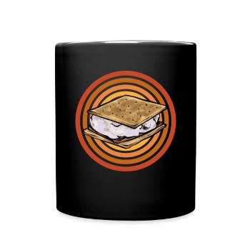 S'more Lagerfeuer Marshmallow Camping - Tasse einfarbig - Schwarz - Vorne