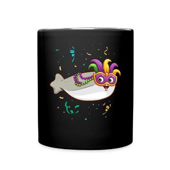 Sacabambaspis Fish Meme Carnival - Full Colour Mug - black - Front
