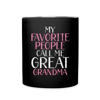 Great Grandma Gifts - Full Colour Mug - black - Front