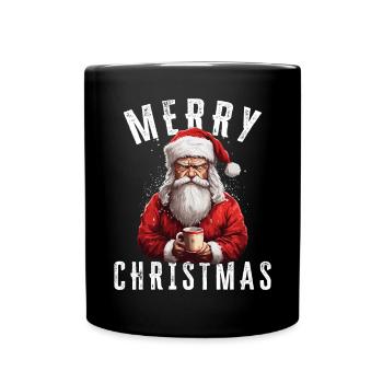 Père Noël - Noël - Motif de Noël - Mug uni - noir - Devant